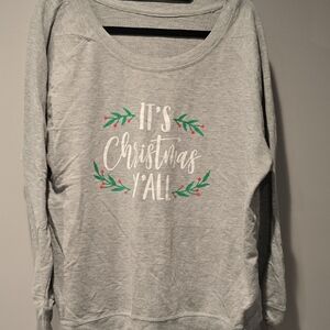 Gray Christmas Sweatshirt
